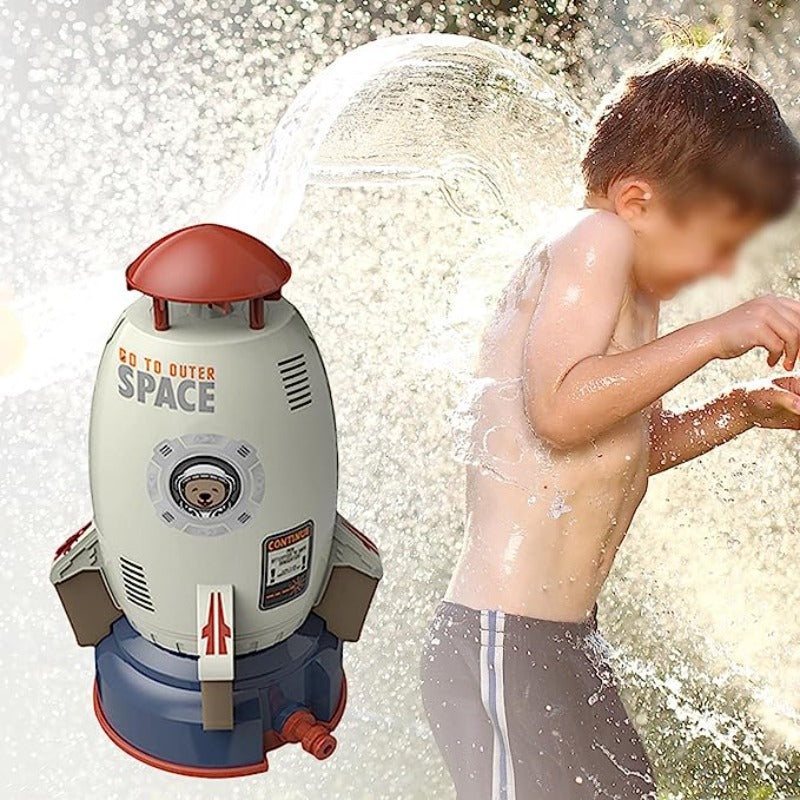 Outdoor Rocket Water Pressure Lift Sprinkler Toy, 5m Water Pipes