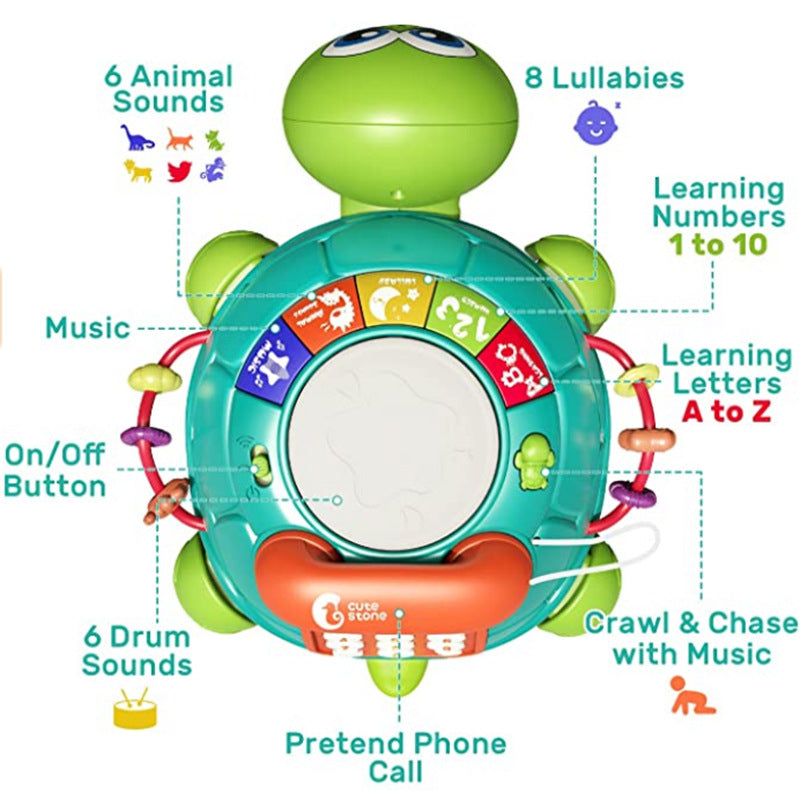 Musical Turtle Crawling Toys with Light