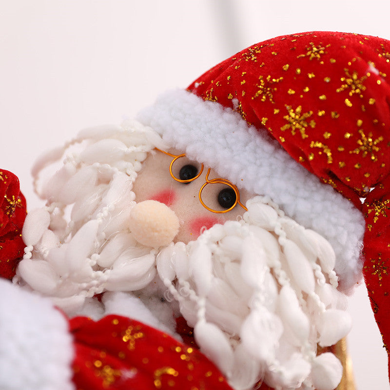 Toy Santa Claus Doll Climbing Christmas