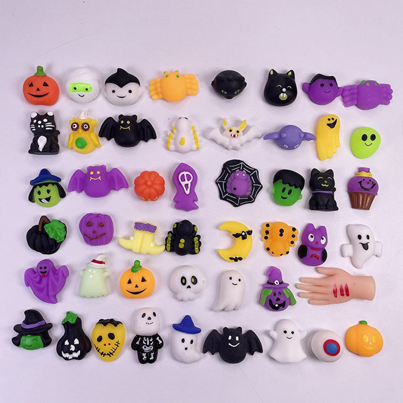 56 PCS Halloween Mochi Squishy Toys
