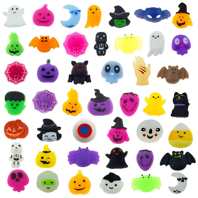 Squishy Toys 56 PCS Halloween Mochi