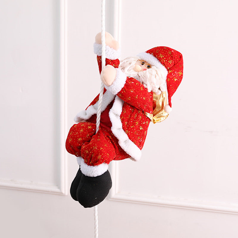 Toy Santa Claus Doll Climbing Christmas