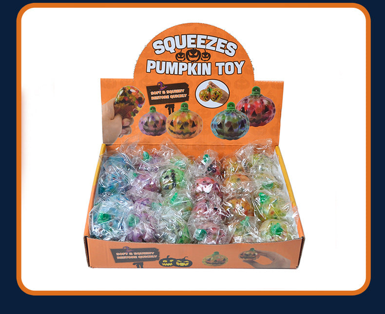 Squishy Toy Pumpkin Stress Balls Halloween(24 PCS)