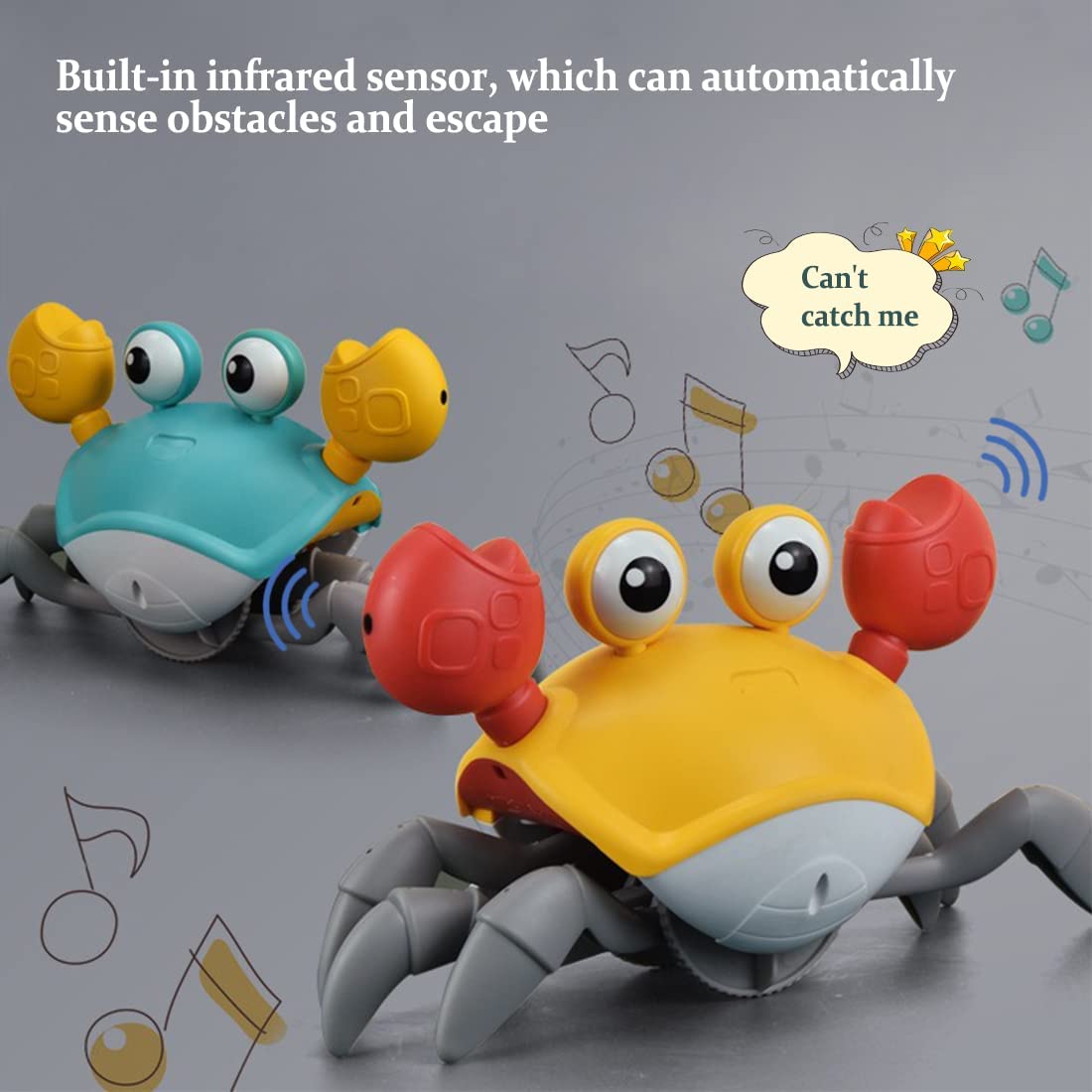 Crawling Crab Baby Toys with Music
