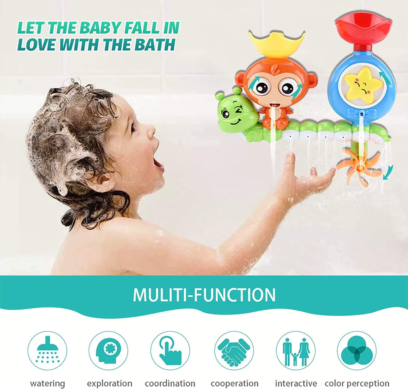Bath Tub Toys Strong Suction Cups