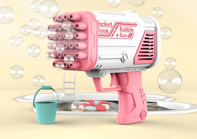Electric Bazooka Bubble Maker Gun Toy