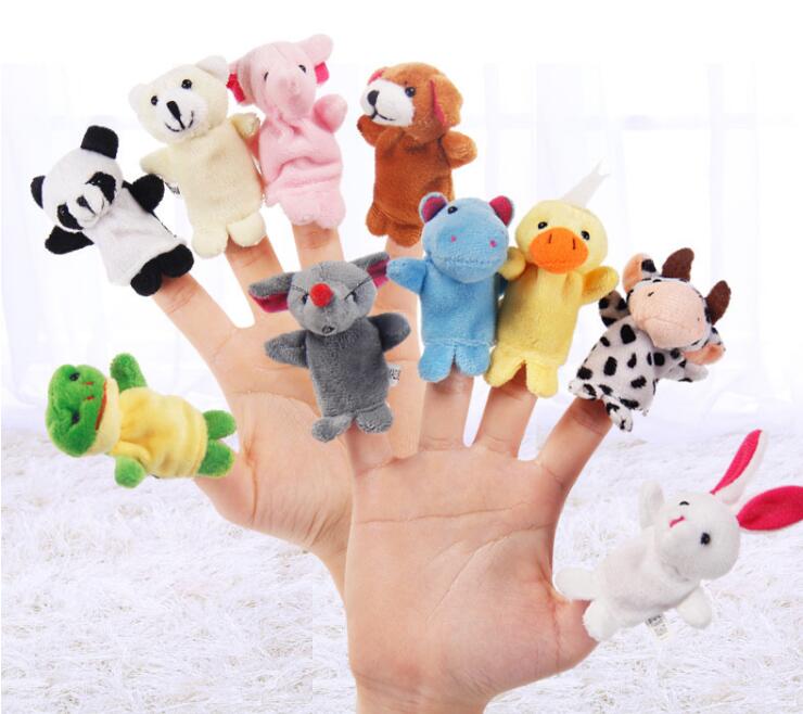 10 pc Animal Finger Toys Hand Puppets