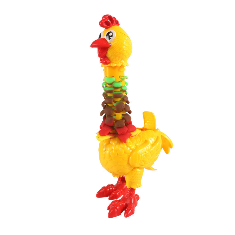 Colorful Feather Color Chicken Laying Set