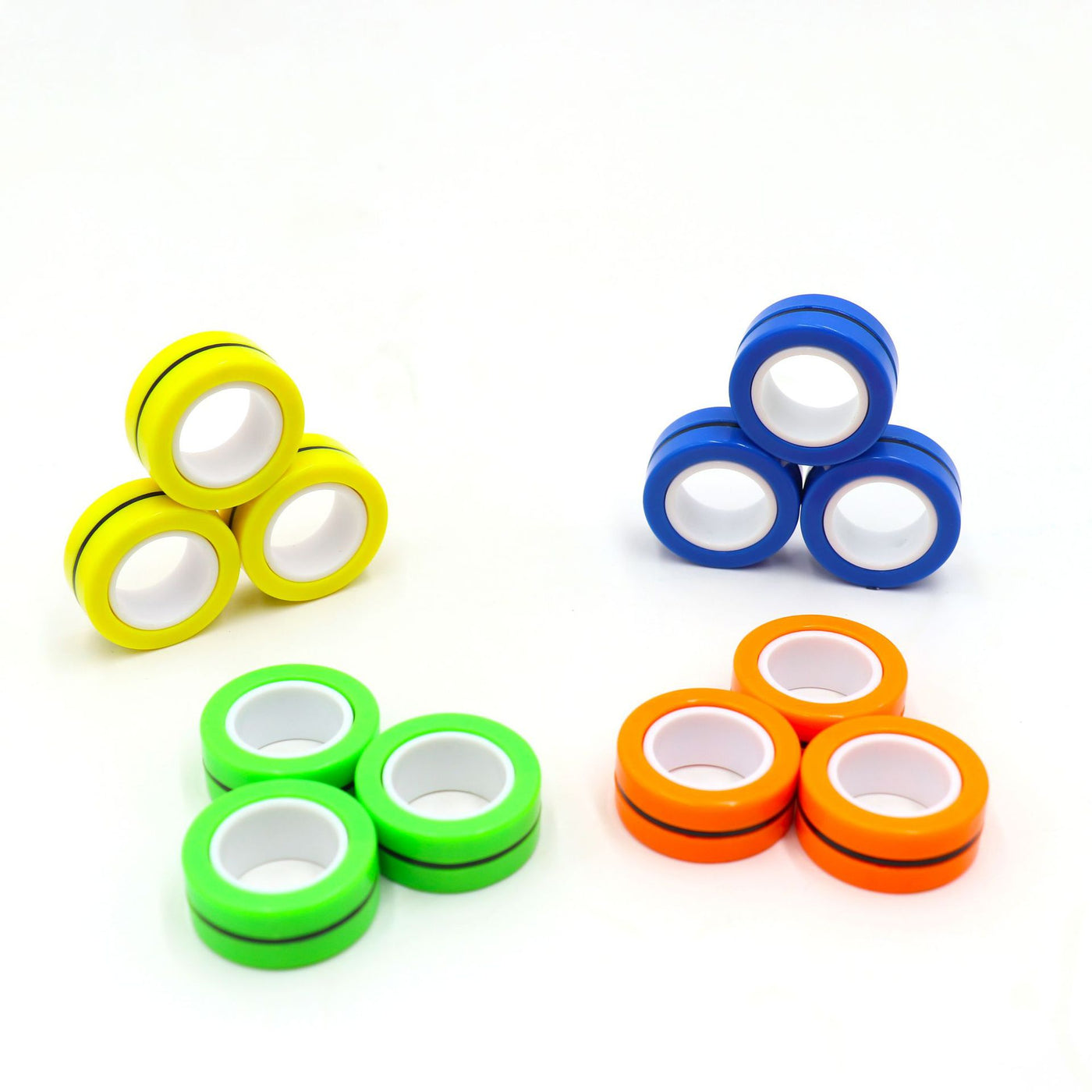 3 PCS Magnetic Rings Finger Toy