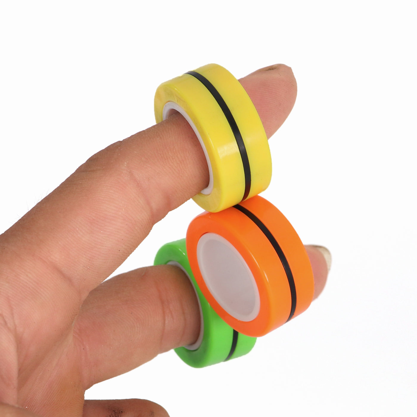 3 PCS Magnetic Rings Finger Toy