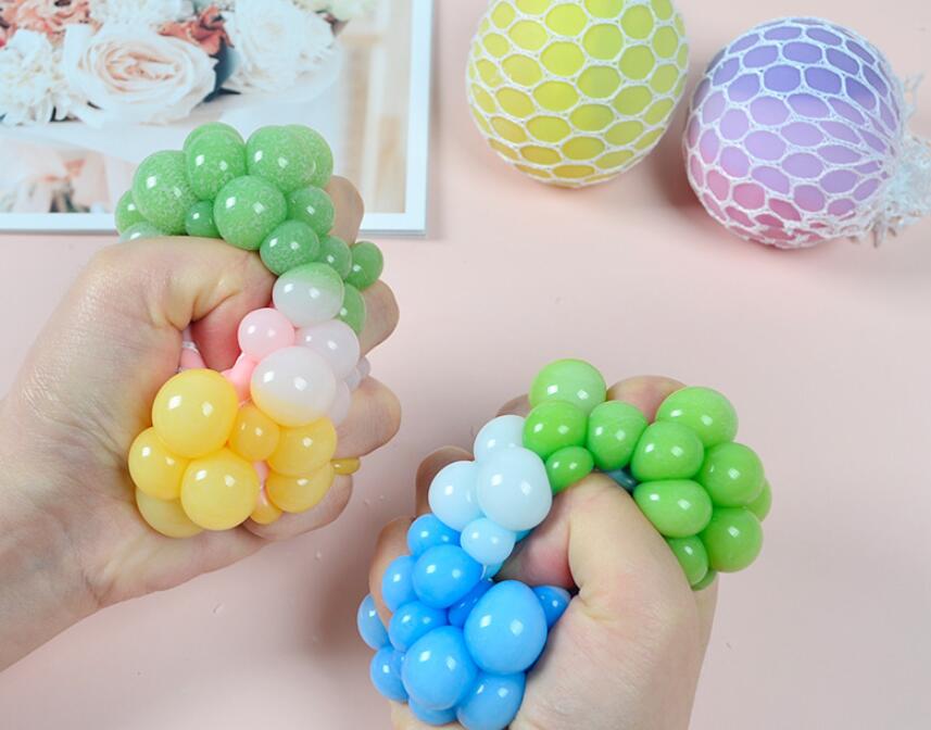 Squishy Toy Colorful Squeeze Stress Balls (12 PCS)