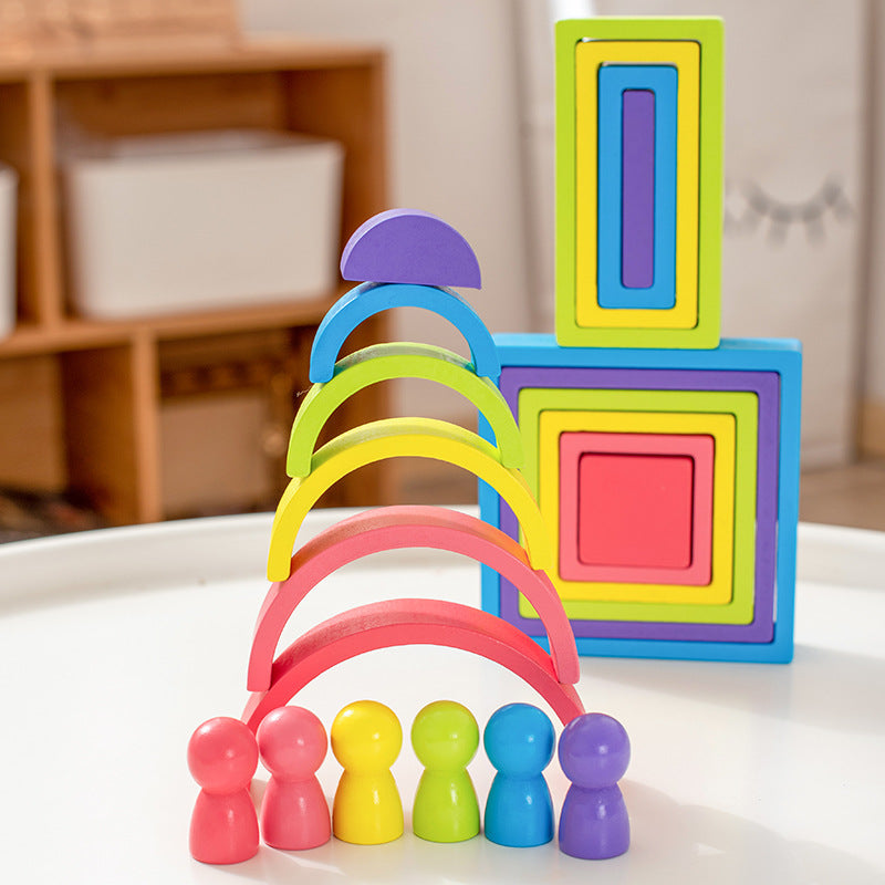 Building Blocks Puzzle, Montessori Toy