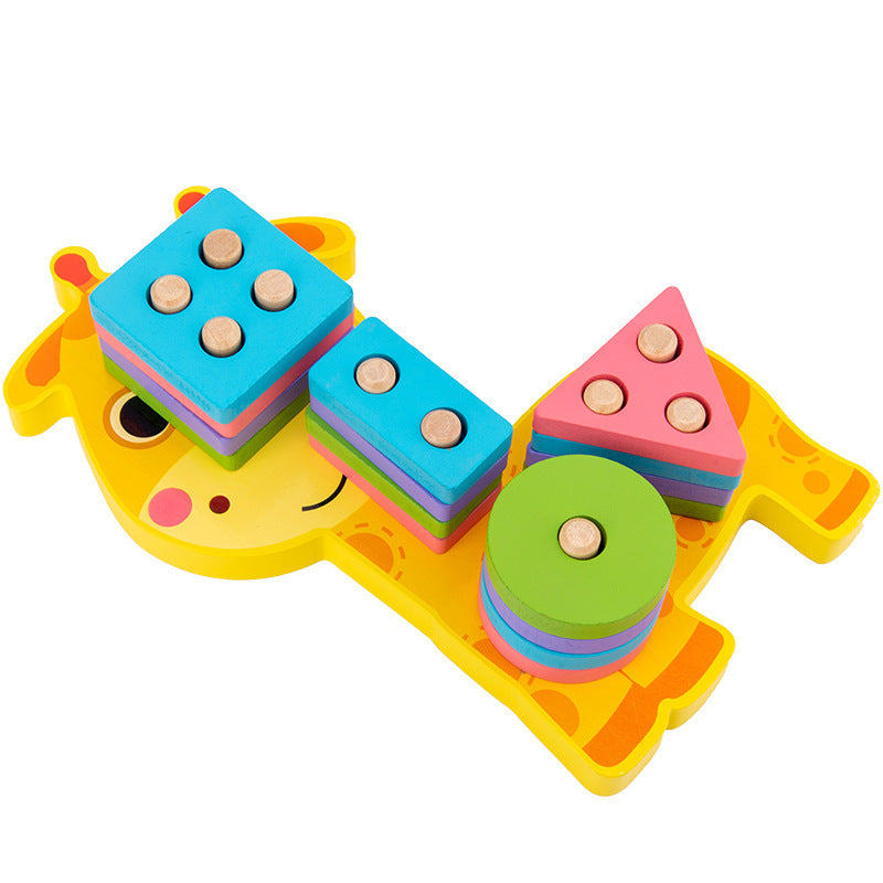 Montessori Toys, Sensory Wooden Stacking Toy