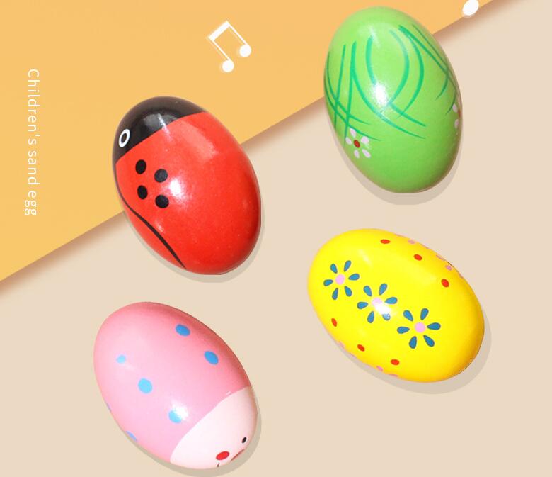 Wooden Percussion Egg Shakers Toy
