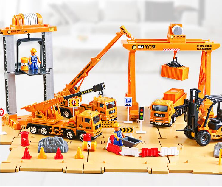 Construction Site Vehicles Toy Set
