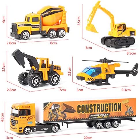 11 in 1 Construction Truck Carrier Toy