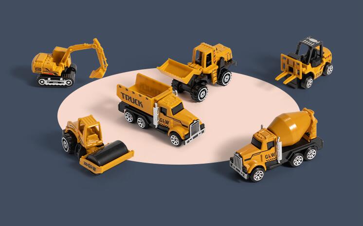 Construction Vehicles Toys Set for Kids