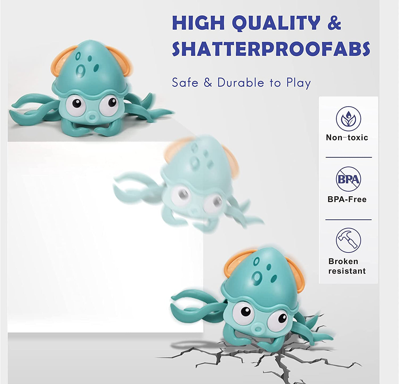 Crawling Octopus Baby Toy with Sensor