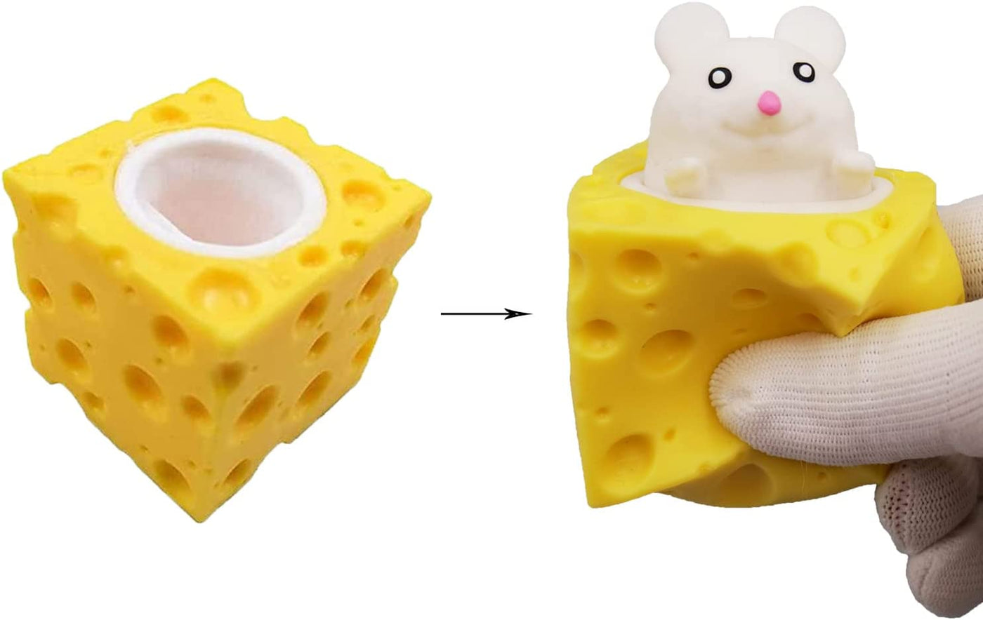 Squeeze Mouse Toy Cheese Mouse Cup