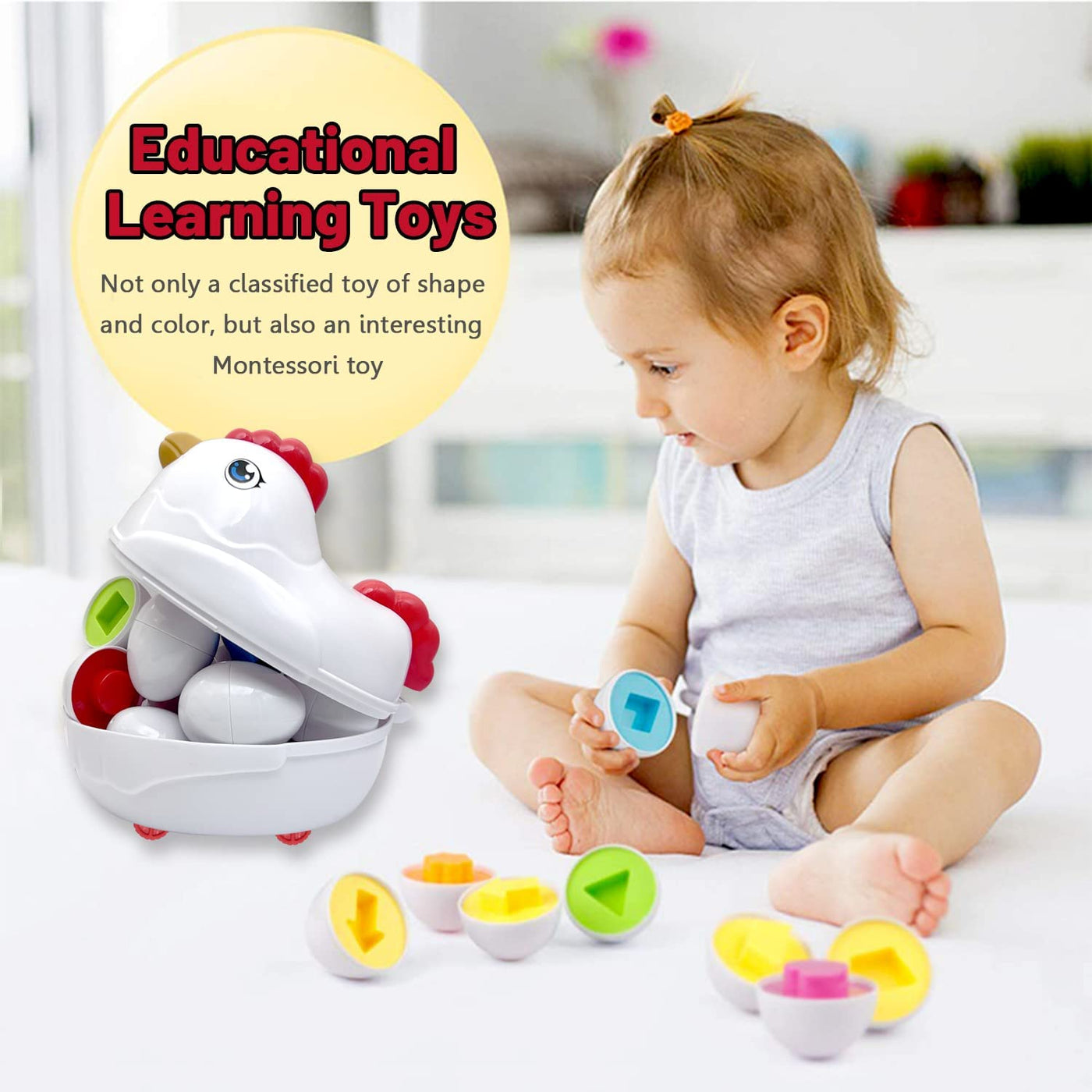 Matching Eggs Toddler Montessori Toy