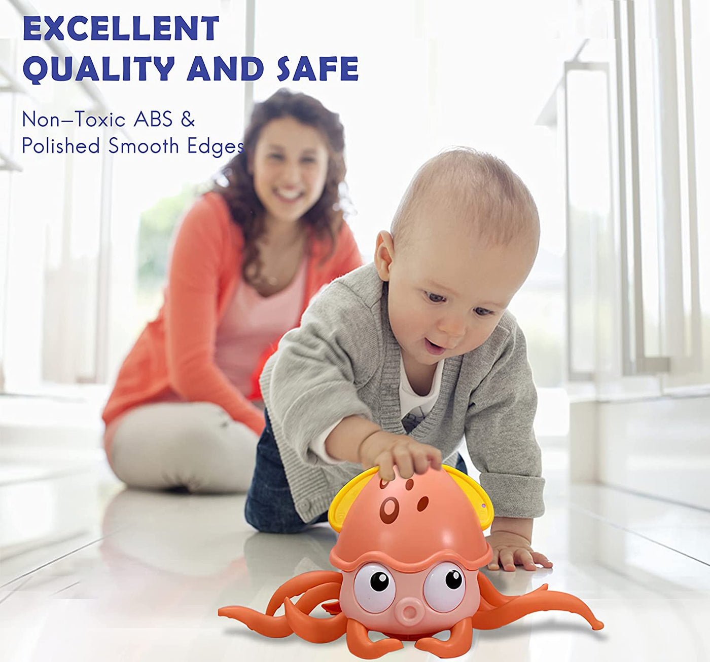 Crawling Octopus Baby Toy with Sensor