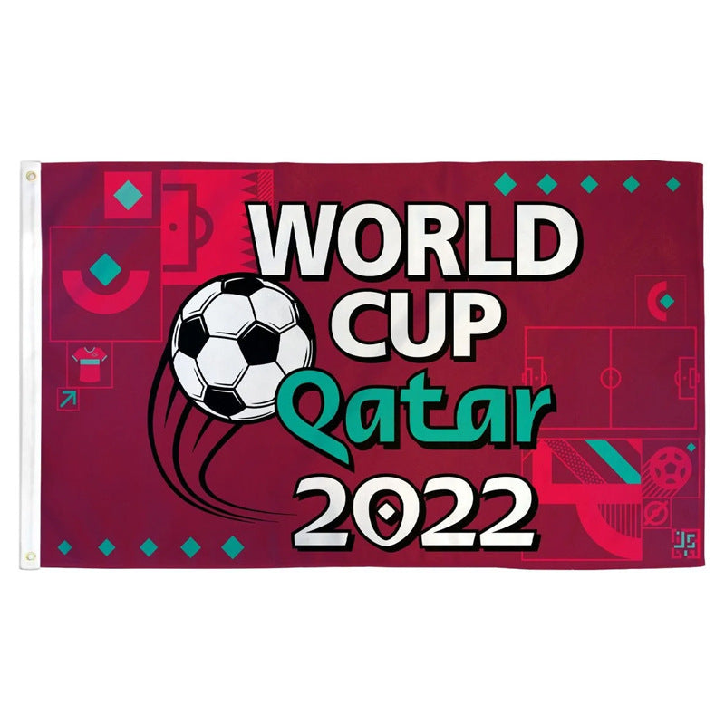2022 World Cup Banner Background Soccer Themed