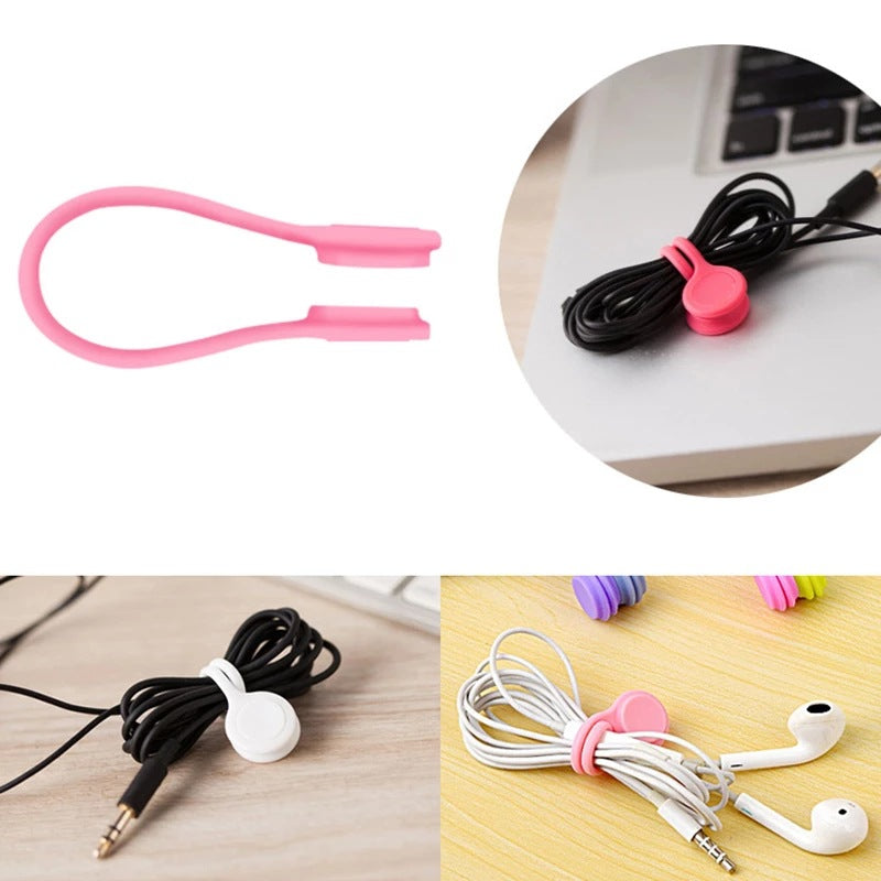 Reusable Magnetic Cable Ties Cord Organizers