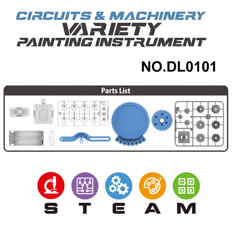 DIY circuit mechanical painting instrument STEAM
