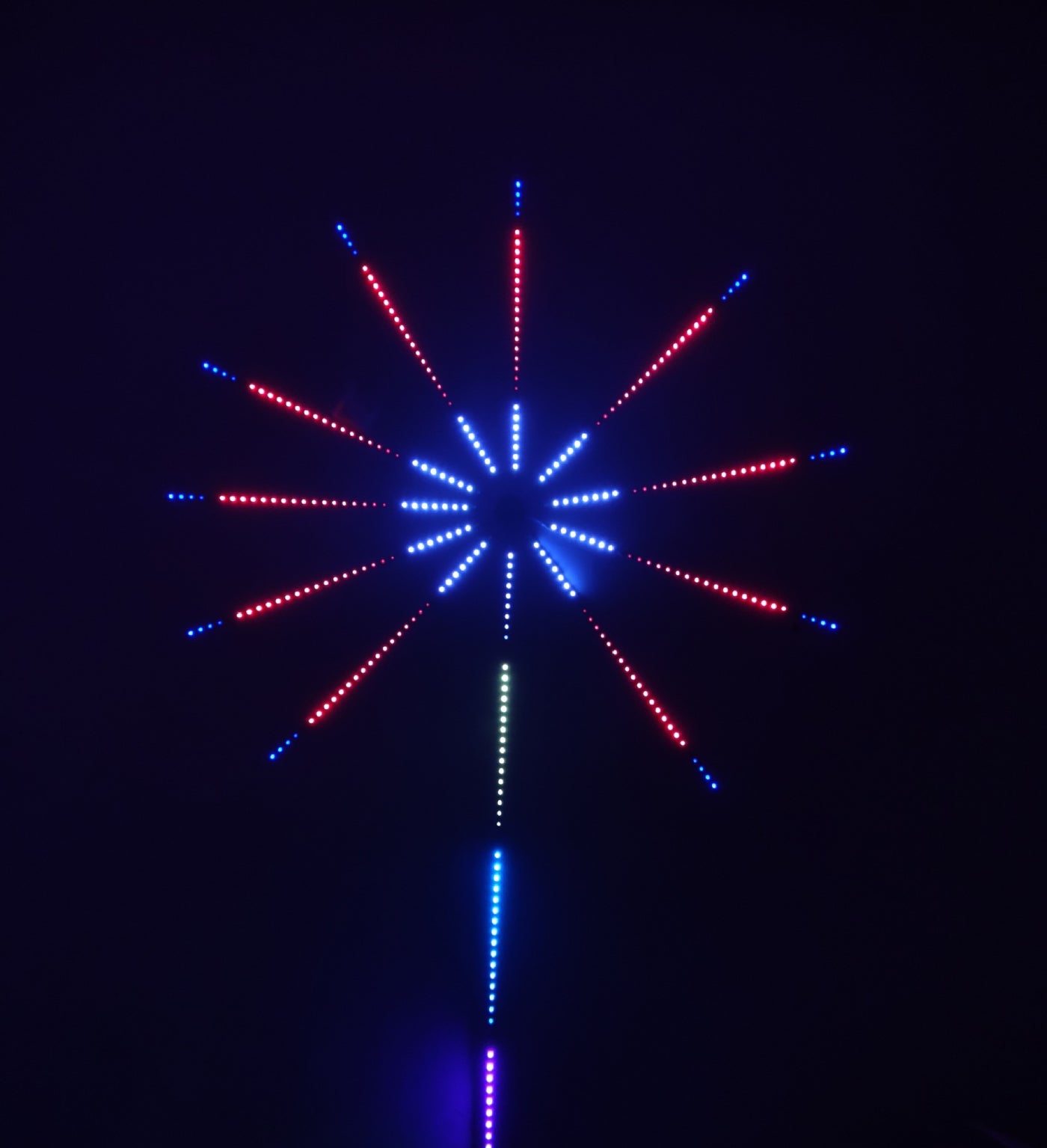 14pcs Firework LED Strip Lights