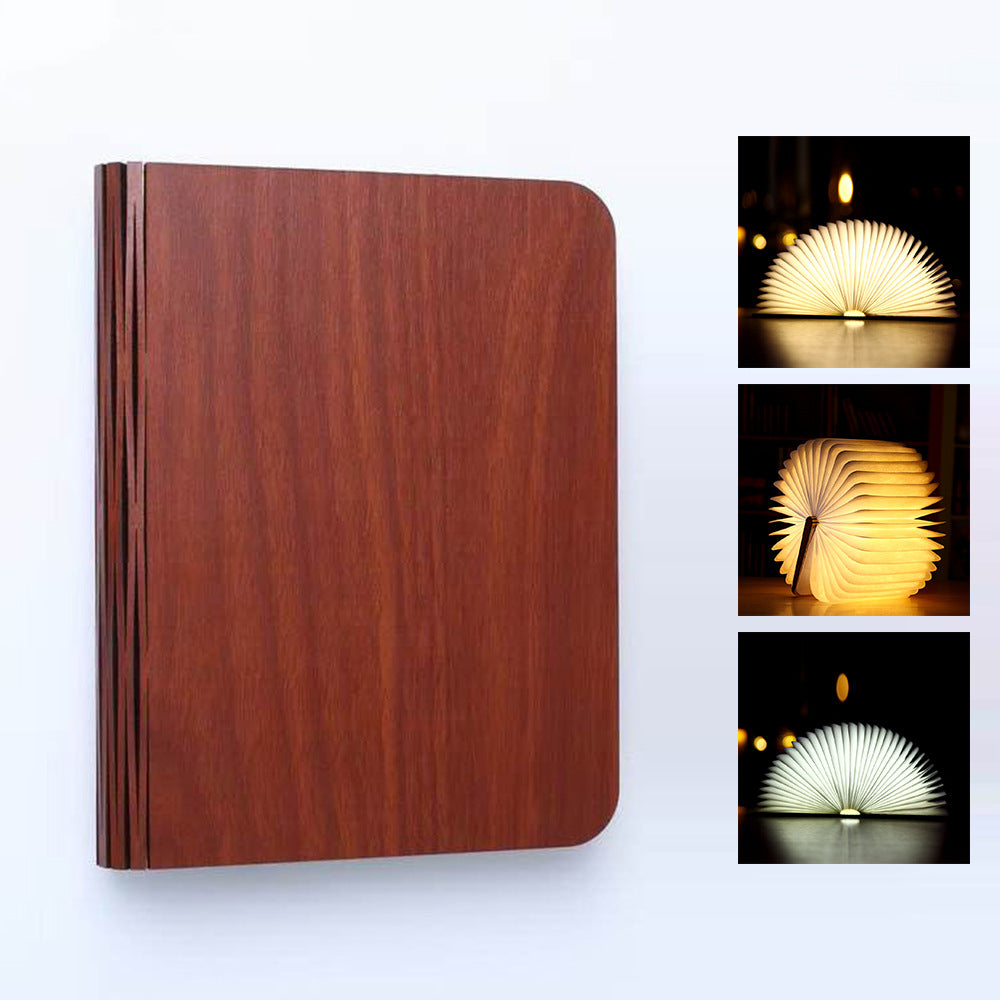 Portable Wooden Folding Book Lights (Medium)