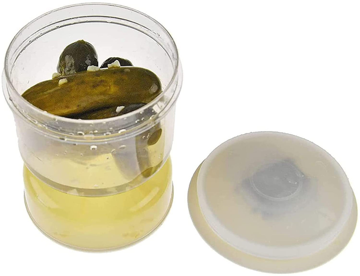 Flip Jar Separated from Wet and Dry Airtight Food