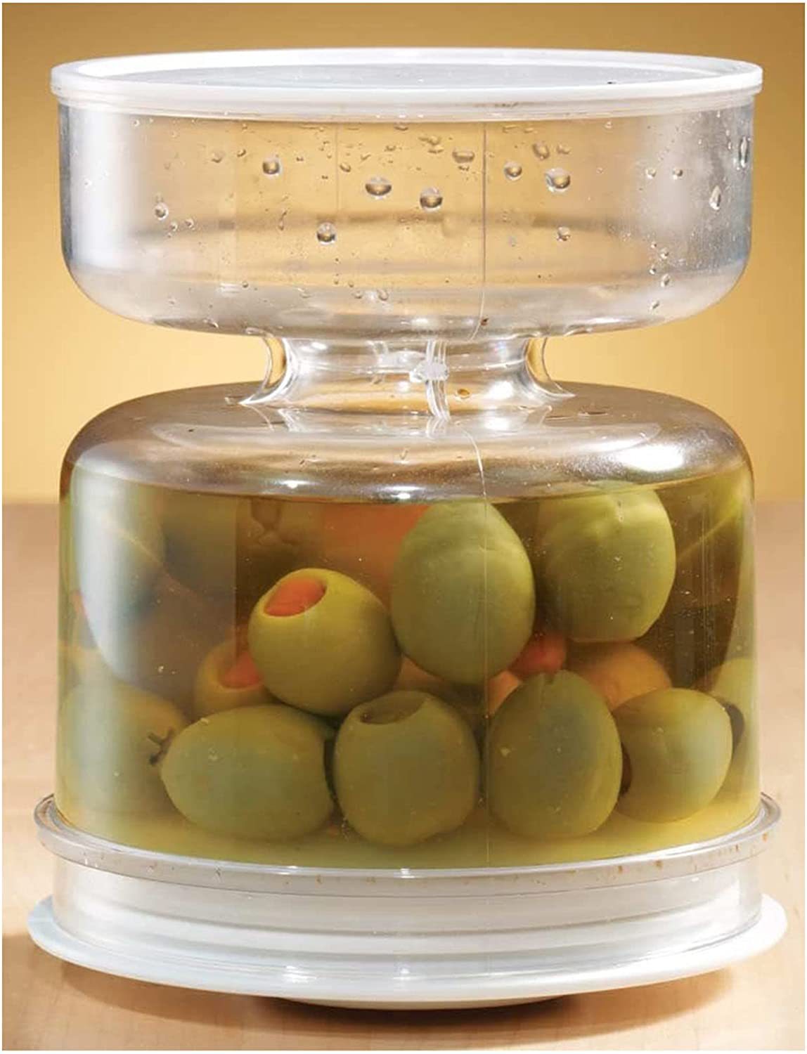 Flip Jar Separated from Wet and Dry Airtight Food