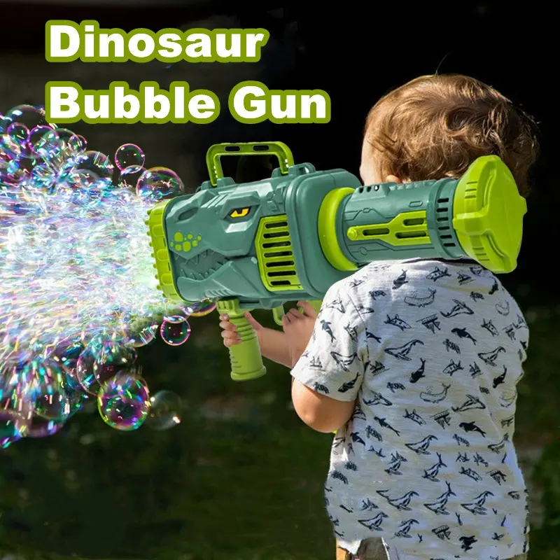 32 Holes Dinosaur Bubble Machine Toy