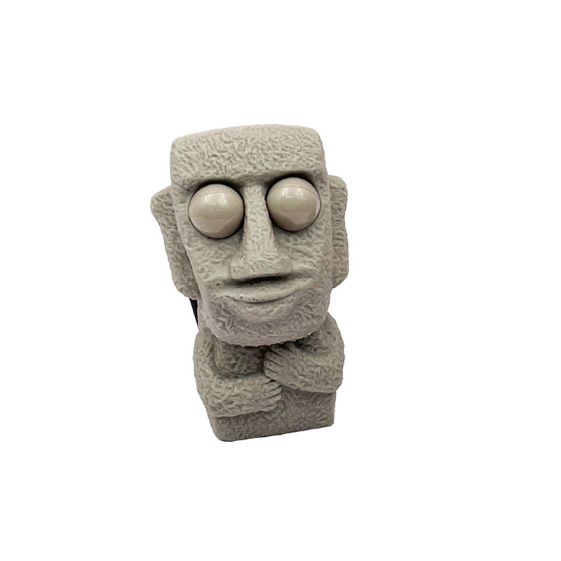 Squishy Toy Rock Man face Decompression