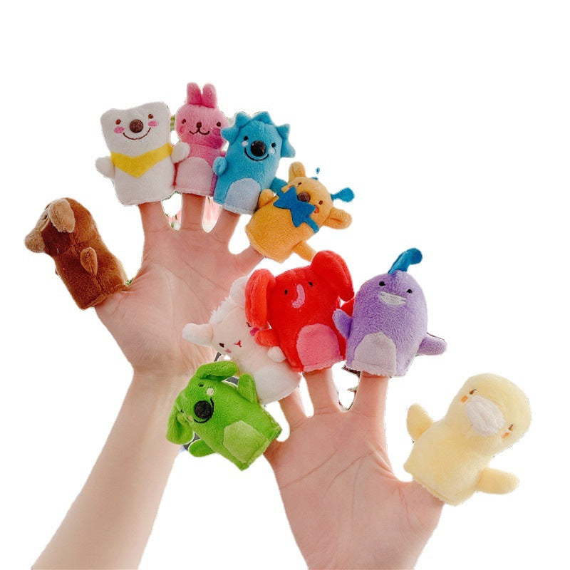 10Pcs Stuffed Animals Plush Finger Puppet