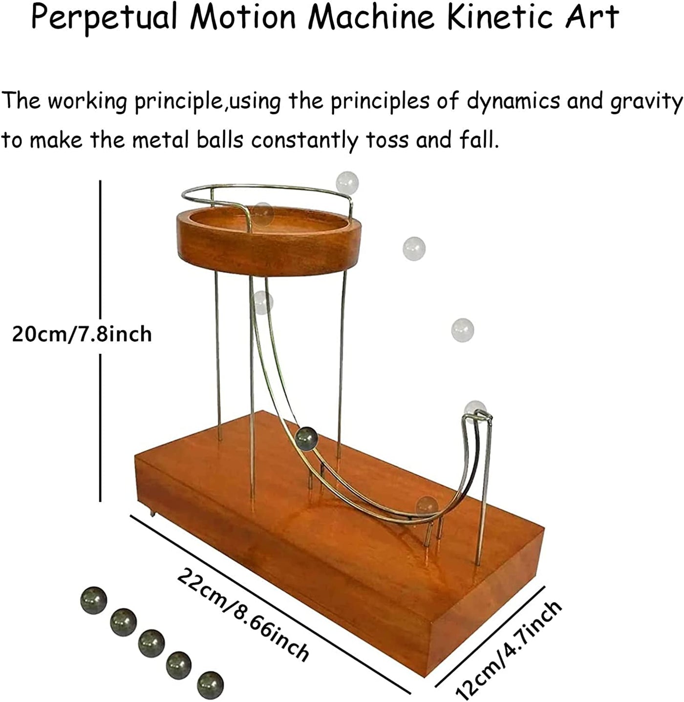 Perpetual Motion Wooden Sculpture Toys