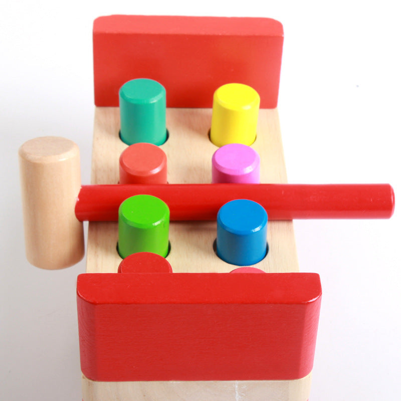 Montessori toys,Pounding Bench Wooden Toy