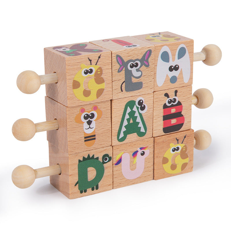 Montessori Toys, Wooden Matching Letters Toy