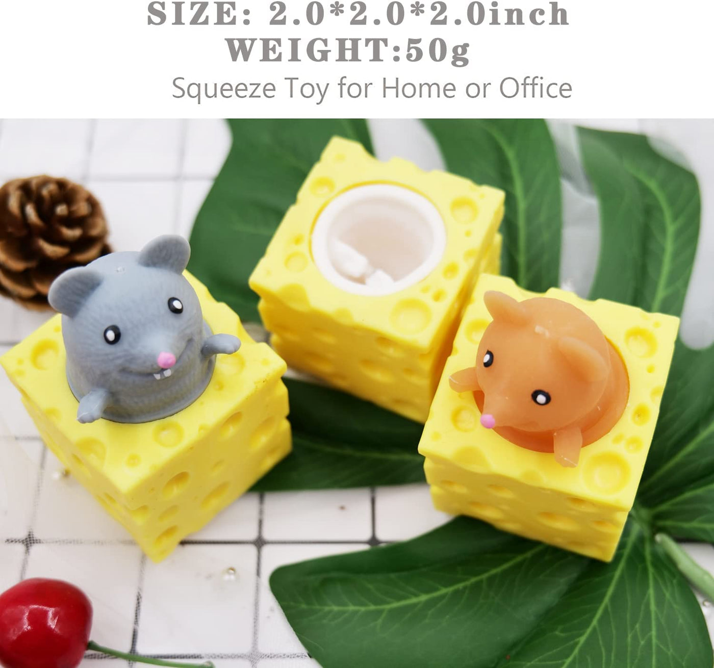Squishy Toy Squeeze Cheese Mouse Cup